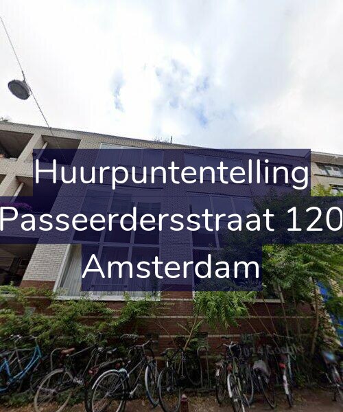 Foto gevel Huurpuntentelling voor Passeerdersstraat 120, Amsterdam