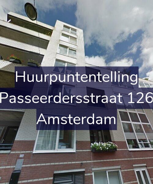 Foto gevel Huurpuntentelling voor Passeerdersstraat 126, Amsterdam