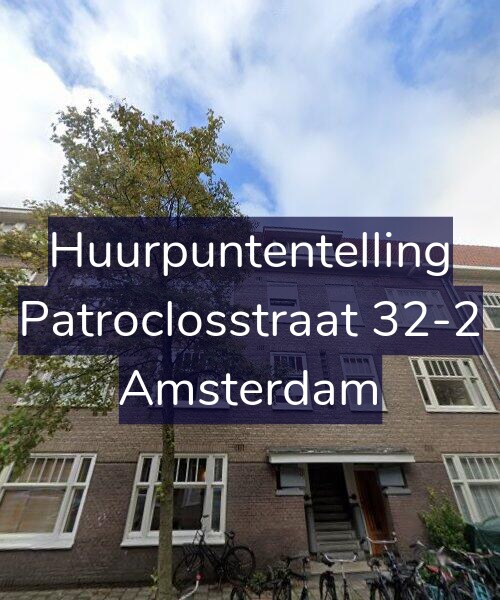 Foto gevel Huurpuntentelling voor Patroclosstraat 32-2, Amsterdam