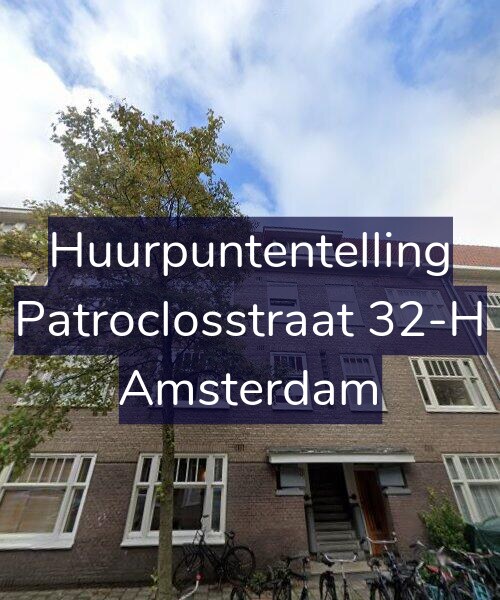 Foto gevel Huurpuntentelling voor Patroclosstraat 32-H, Amsterdam
