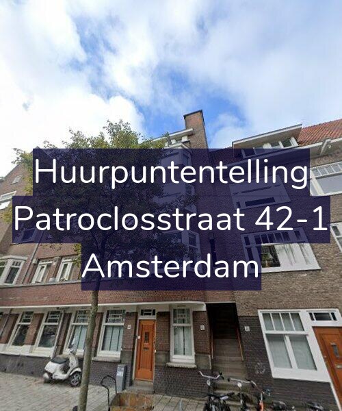 Foto gevel Huurpuntentelling voor Patroclosstraat 42-1, Amsterdam