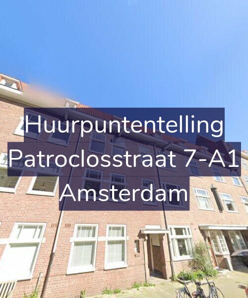 Foto gevel Huurpuntentelling voor Patroclosstraat 7-A1, Amsterdam