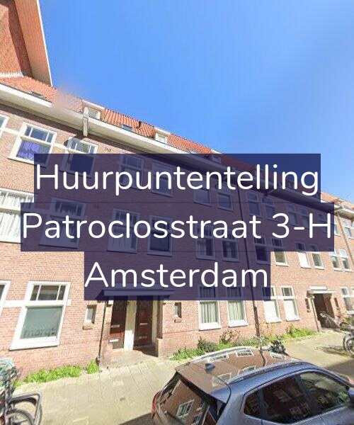 Foto gevel Huurpuntentelling voor Patroclosstraat 3-H, Amsterdam