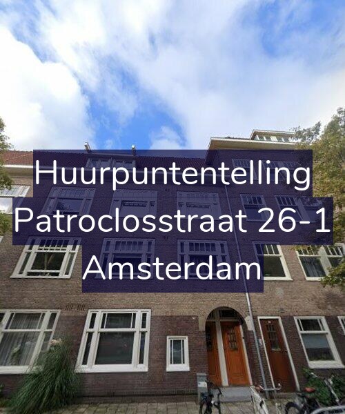 Foto gevel Huurpuntentelling voor Patroclosstraat 26-1, Amsterdam
