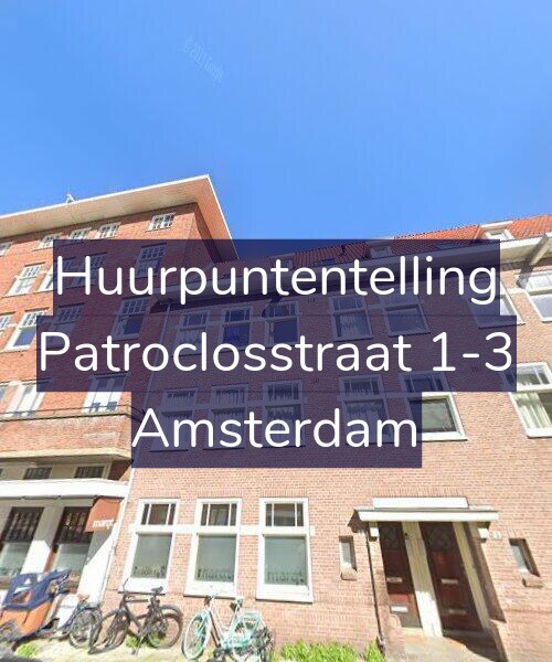 Foto gevel Huurpuntentelling voor Patroclosstraat 1-3, Amsterdam