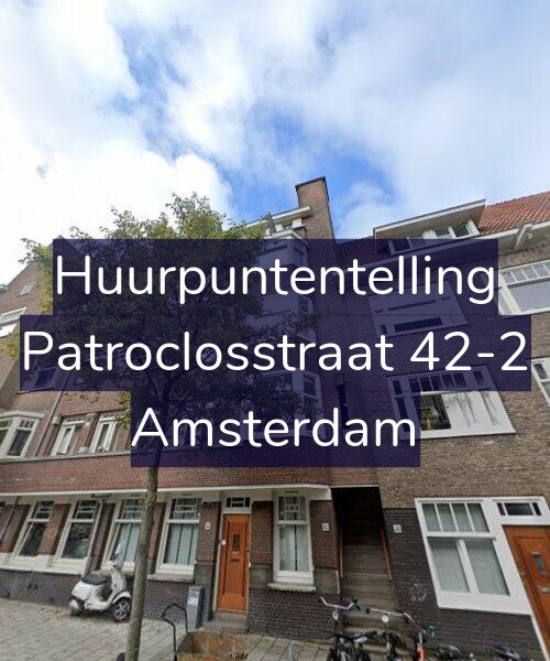 Foto gevel Huurpuntentelling voor Patroclosstraat 42-2, Amsterdam