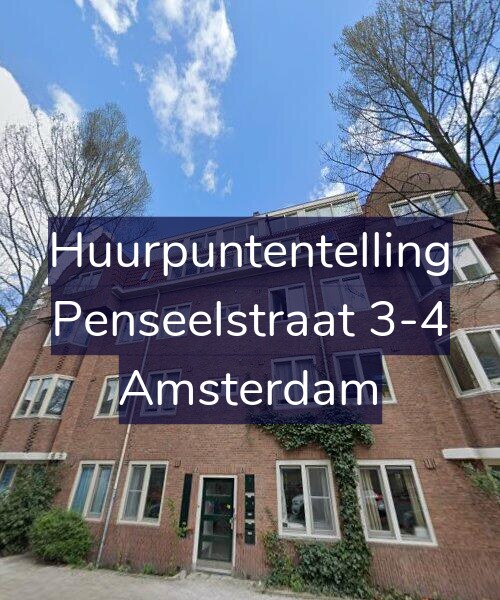 Foto gevel Huurpuntentelling voor Penseelstraat 3-4, Amsterdam
