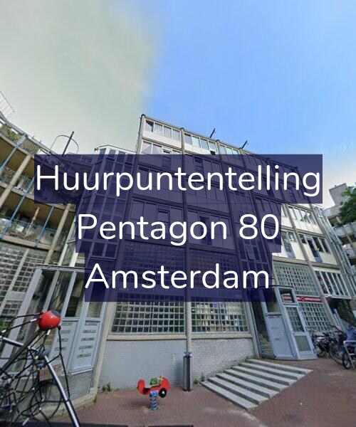 Foto gevel Huurpuntentelling voor Pentagon 80, Amsterdam