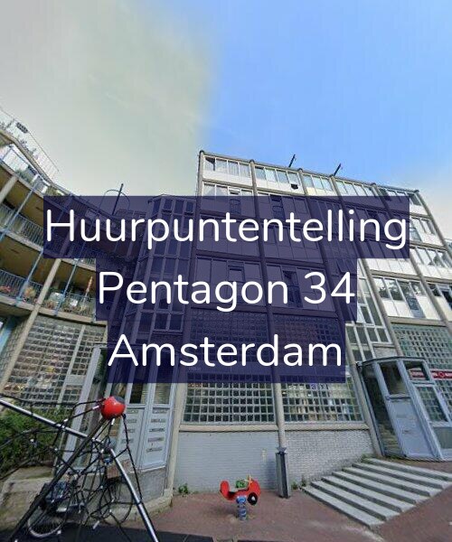 Foto gevel Huurpuntentelling voor Pentagon 34, Amsterdam