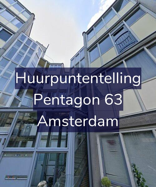 Foto gevel Huurpuntentelling voor Pentagon 63, Amsterdam
