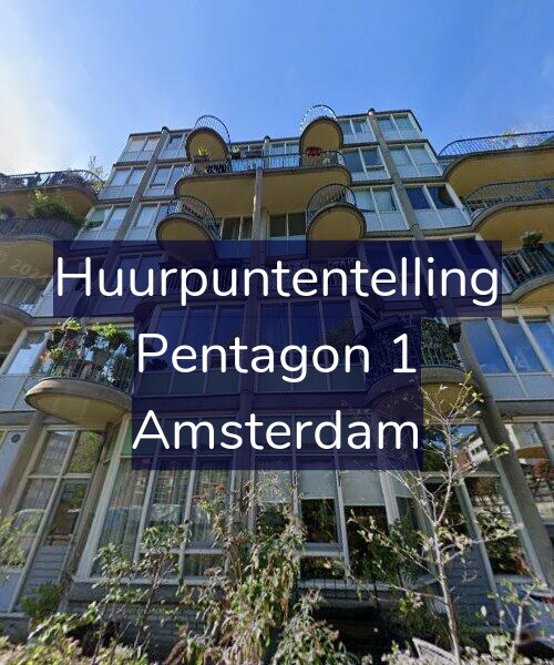 Foto gevel Huurpuntentelling voor Pentagon 1, Amsterdam