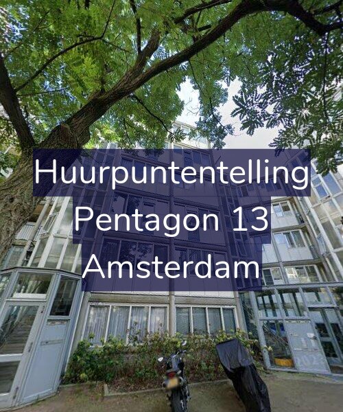Foto gevel Huurpuntentelling voor Pentagon 13, Amsterdam