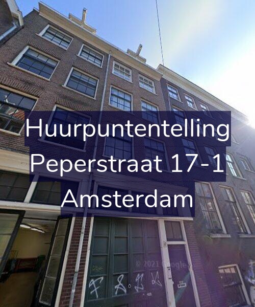 Foto gevel Huurpuntentelling voor Peperstraat 17-1, Amsterdam