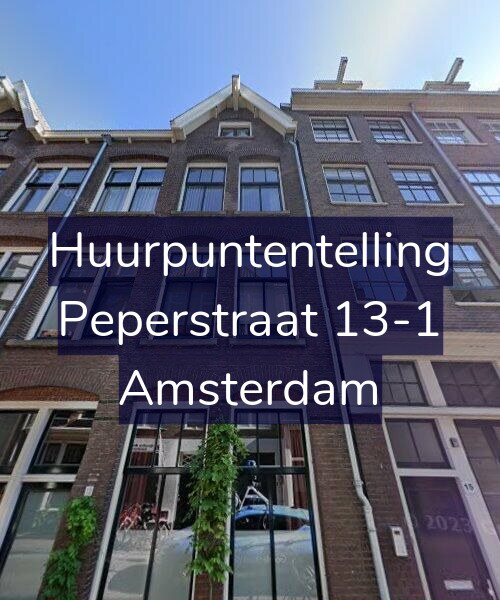 Foto gevel Huurpuntentelling voor Peperstraat 13-1, Amsterdam
