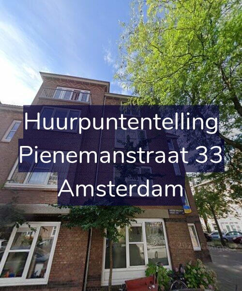 Foto gevel Huurpuntentelling voor Pienemanstraat 33, Amsterdam