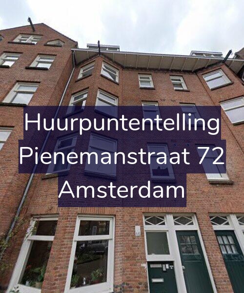 Foto gevel Huurpuntentelling voor Pienemanstraat 72, Amsterdam
