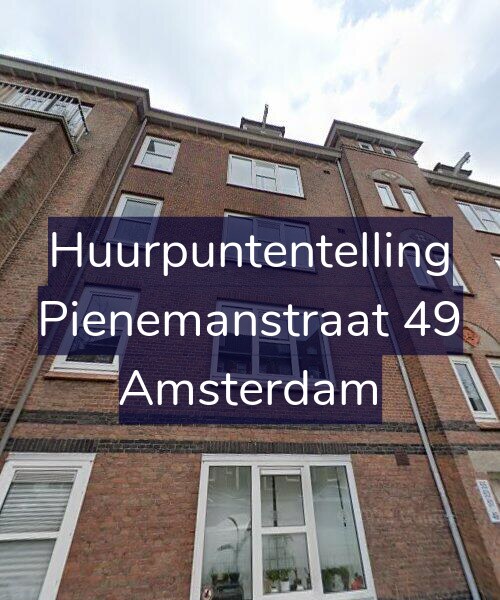 Foto gevel Huurpuntentelling voor Pienemanstraat 49, Amsterdam