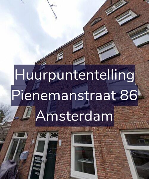 Foto gevel Huurpuntentelling voor Pienemanstraat 86, Amsterdam