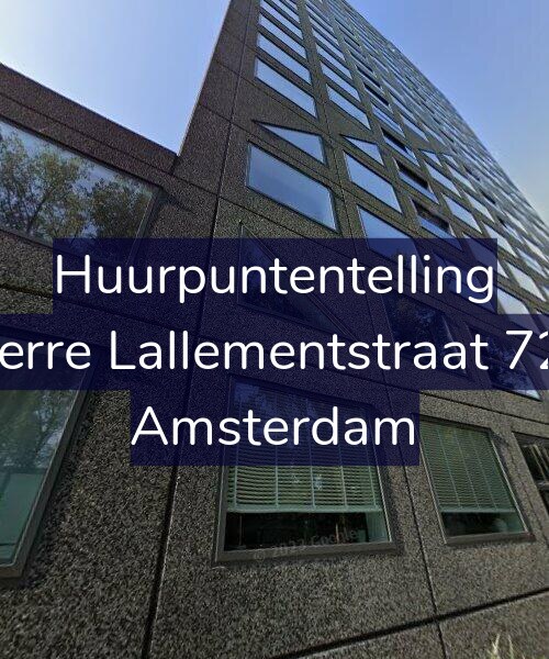 Foto gevel Huurpuntentelling voor Pierre Lallementstraat 720, Amsterdam