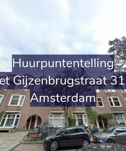 Foto gevel Huurpuntentelling voor Piet Gijzenbrugstraat 31-1, Amsterdam