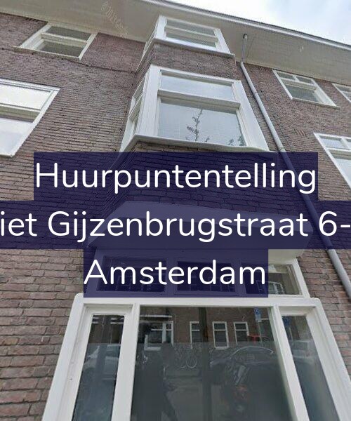 Foto gevel Huurpuntentelling voor Piet Gijzenbrugstraat 6-1, Amsterdam