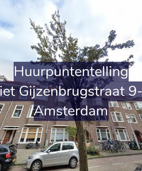 Foto gevel Huurpuntentelling voor Piet Gijzenbrugstraat 9-1, Amsterdam