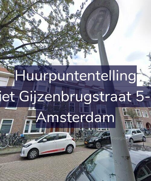 Foto gevel Huurpuntentelling voor Piet Gijzenbrugstraat 5-H, Amsterdam