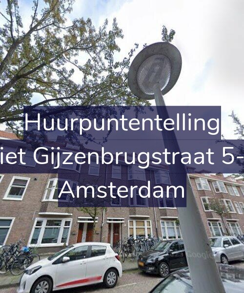Foto gevel Huurpuntentelling voor Piet Gijzenbrugstraat 5-1, Amsterdam