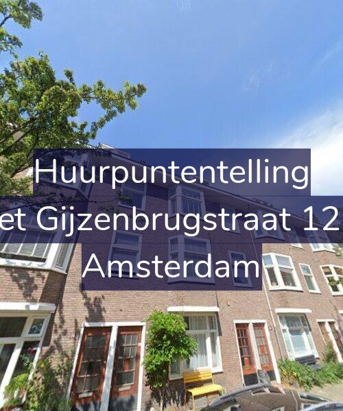 Foto gevel Huurpuntentelling voor Piet Gijzenbrugstraat 12-1, Amsterdam