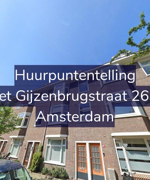 Foto gevel Huurpuntentelling voor Piet Gijzenbrugstraat 26-1, Amsterdam
