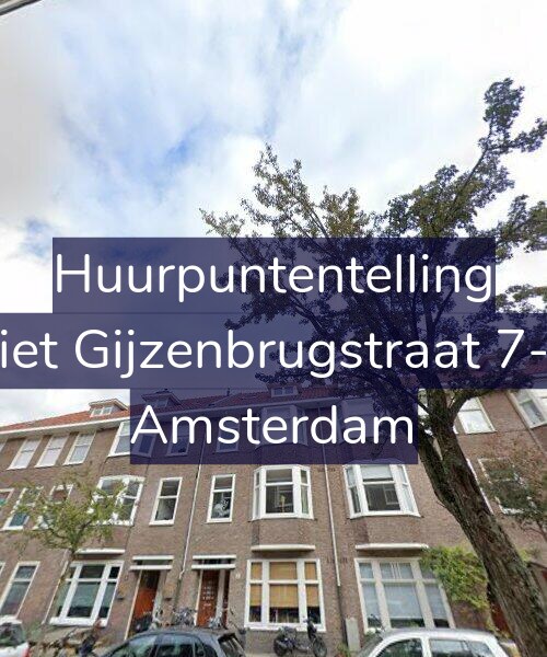 Foto gevel Huurpuntentelling voor Piet Gijzenbrugstraat 7-2, Amsterdam