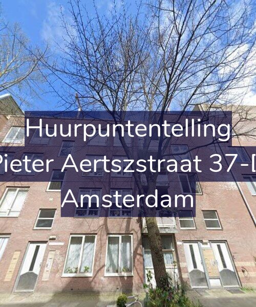 Foto gevel Huurpuntentelling voor Pieter Aertszstraat 37-D, Amsterdam
