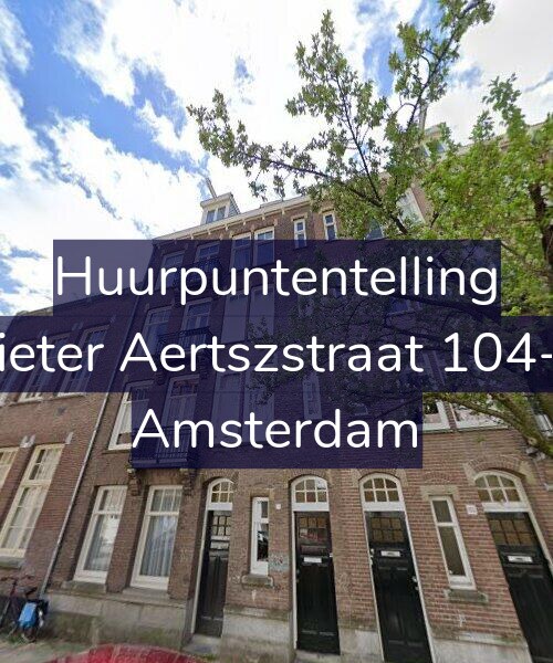 Foto gevel Huurpuntentelling voor Pieter Aertszstraat 104-1, Amsterdam