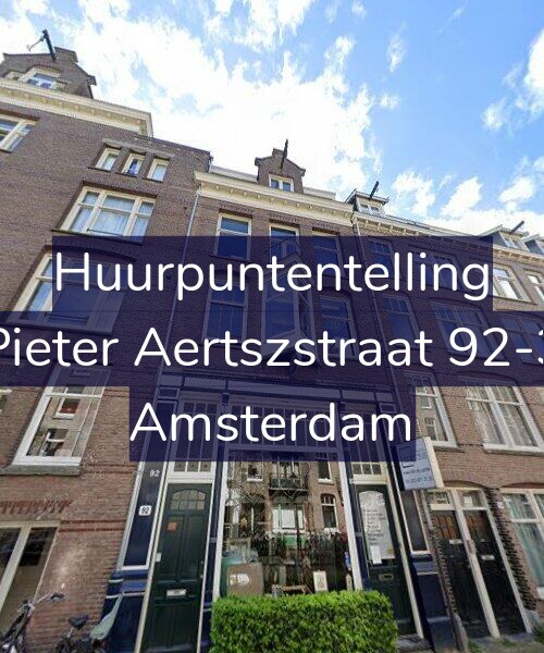 Foto gevel Huurpuntentelling voor Pieter Aertszstraat 92-3, Amsterdam