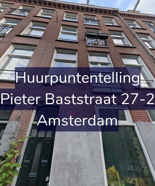 Foto gevel Huurpuntentelling voor Pieter Baststraat 27-2, Amsterdam