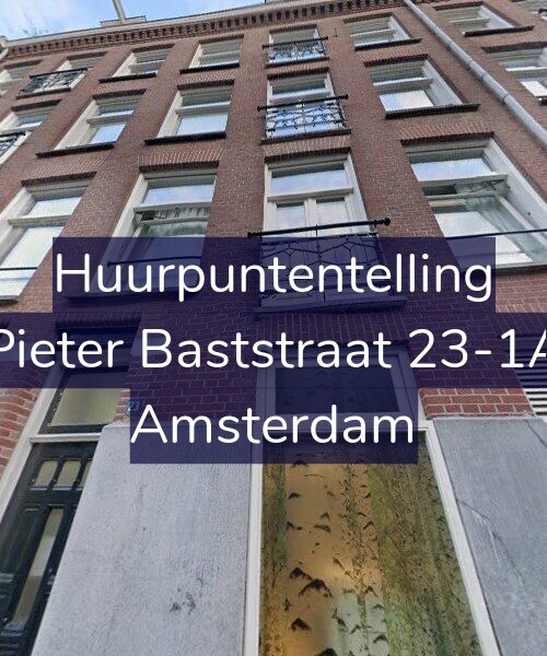 Foto gevel Huurpuntentelling voor Pieter Baststraat 23-1A, Amsterdam