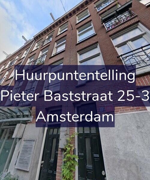 Foto gevel Huurpuntentelling voor Pieter Baststraat 25-3, Amsterdam