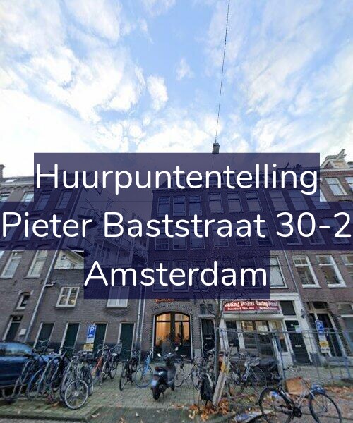 Foto gevel Huurpuntentelling voor Pieter Baststraat 30-2, Amsterdam