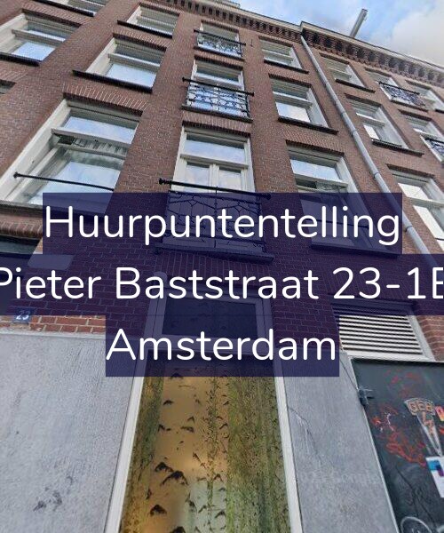 Foto gevel Huurpuntentelling voor Pieter Baststraat 23-1B, Amsterdam