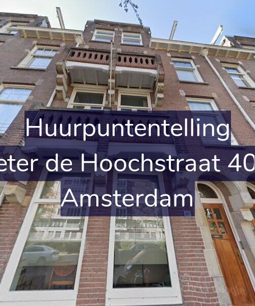Foto gevel Huurpuntentelling voor Pieter de Hoochstraat 40-2, Amsterdam