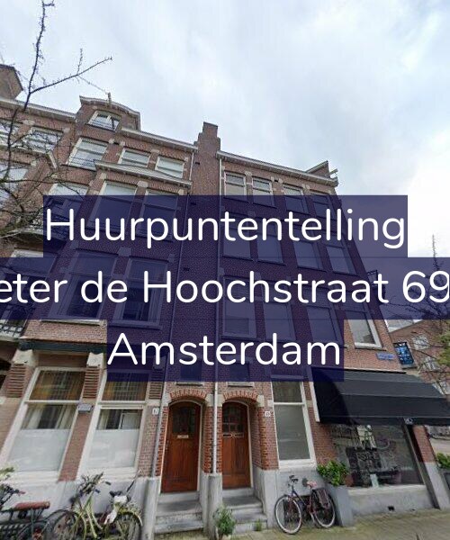 Foto gevel Huurpuntentelling voor Pieter de Hoochstraat 69-2, Amsterdam