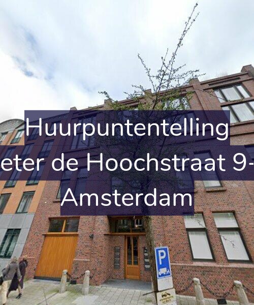 Foto gevel Huurpuntentelling voor Pieter de Hoochstraat 9-A, Amsterdam