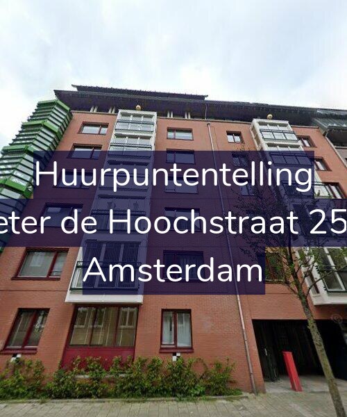 Foto gevel Huurpuntentelling voor Pieter de Hoochstraat 25-B, Amsterdam
