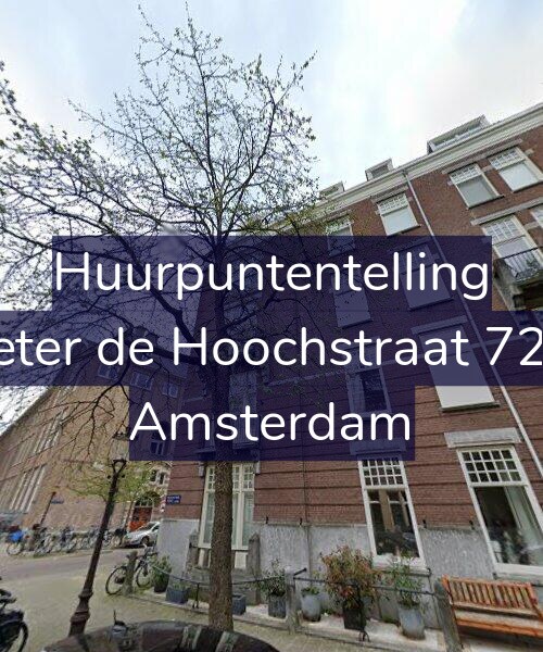 Foto gevel Huurpuntentelling voor Pieter de Hoochstraat 72-2, Amsterdam