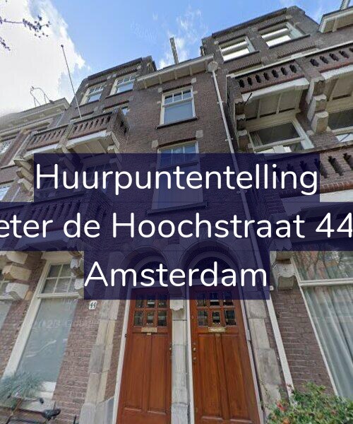 Foto gevel Huurpuntentelling voor Pieter de Hoochstraat 44-2, Amsterdam