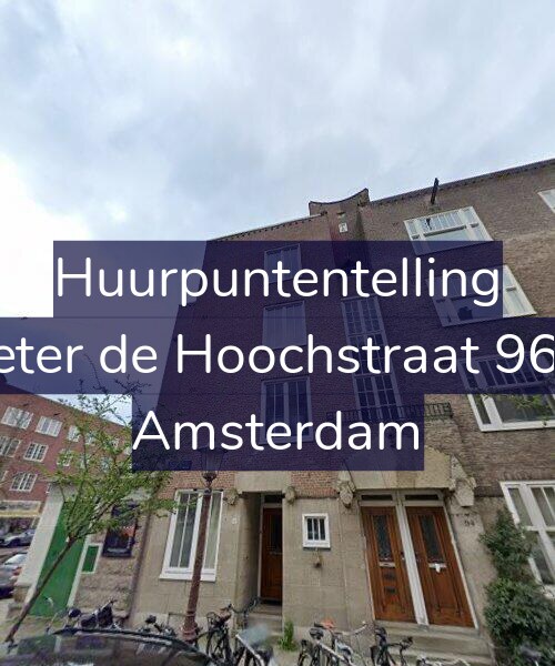 Foto gevel Huurpuntentelling voor Pieter de Hoochstraat 96-3, Amsterdam