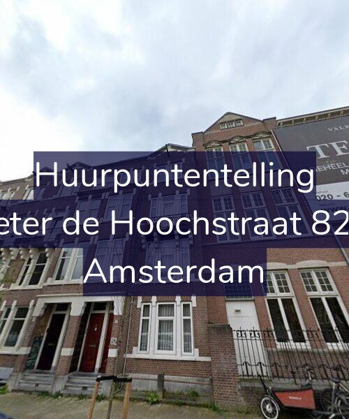 Foto gevel Huurpuntentelling voor Pieter de Hoochstraat 82-2, Amsterdam