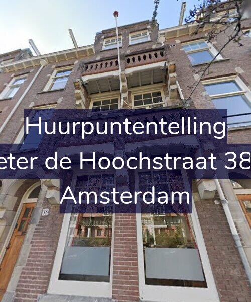 Foto gevel Huurpuntentelling voor Pieter de Hoochstraat 38-2, Amsterdam