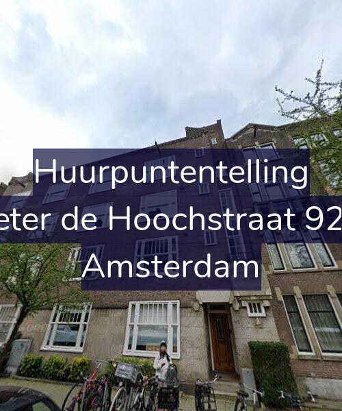 Foto gevel Huurpuntentelling voor Pieter de Hoochstraat 92-2, Amsterdam