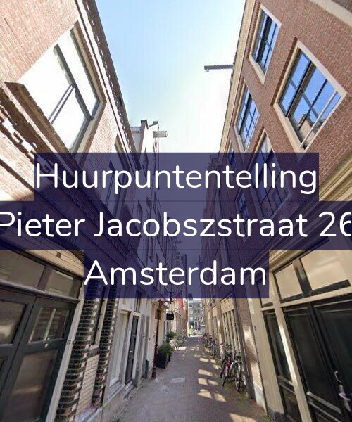 Foto gevel Huurpuntentelling voor Pieter Jacobszstraat 26, Amsterdam
